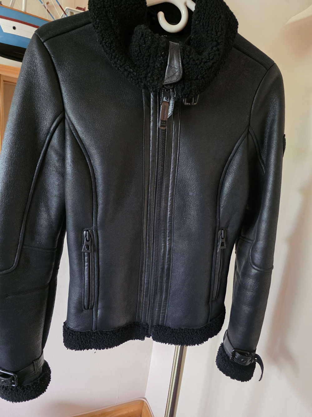 RUDSAK Black Leather And Sheep Jacket
